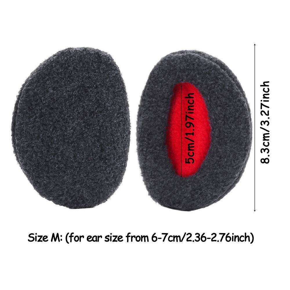 Зимние теплые флисовые грелки для ушей без ремешков, наушники для холодной погоды, наушники