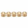 5PCS Fine Mist Misting Nozzles Gold Garden Cooling System Nozzles Fog Nozzles  Dust Reduction Use