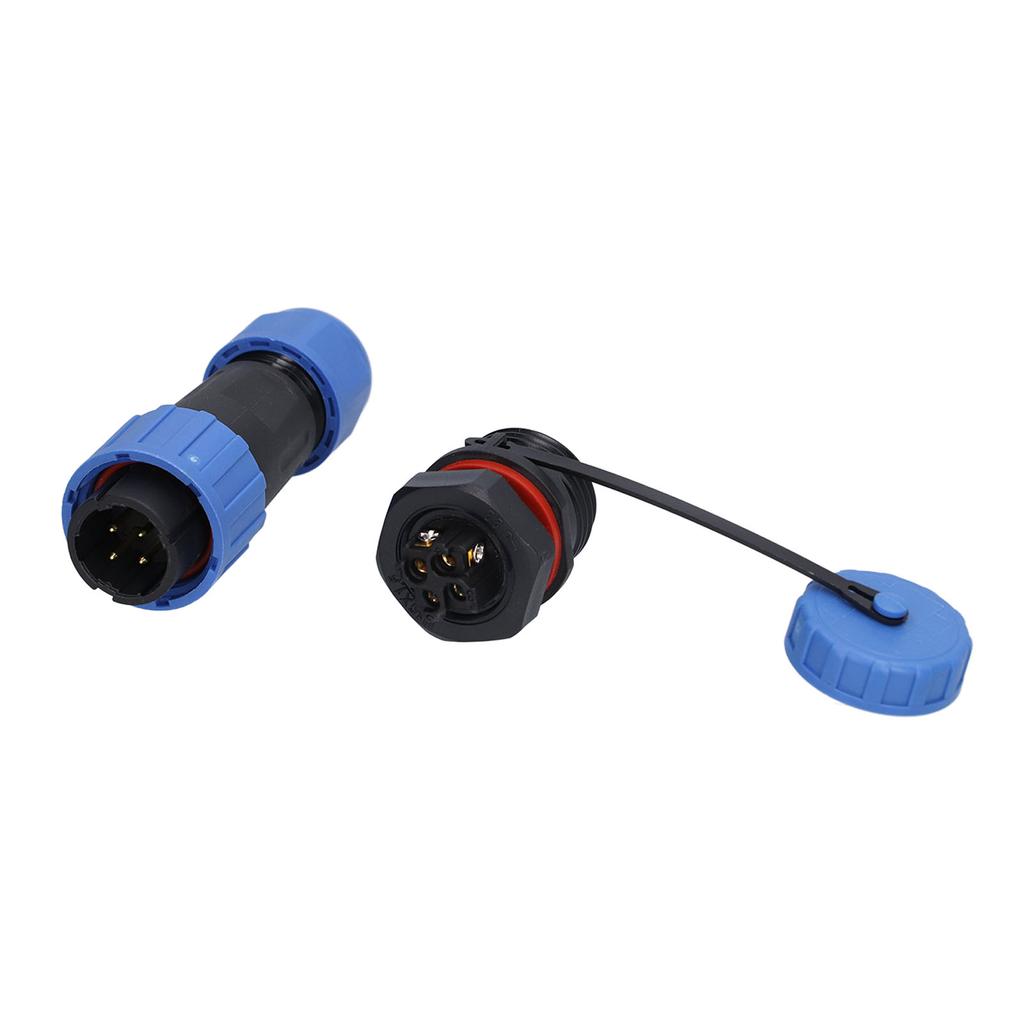 Aviation Cable Connector Socket Waterproof 4 Pin Male Plug Female Sockets 380V 5A LP16