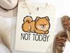 Pomeranian Not Today Shirt, Lazy Dog T-Shirt, Funny Fluffy Pup Tee, Cute Pom Tshirt, Sleepy Dog Lover Gift, Relaxed Dog Shirt, Chill Dog Tee