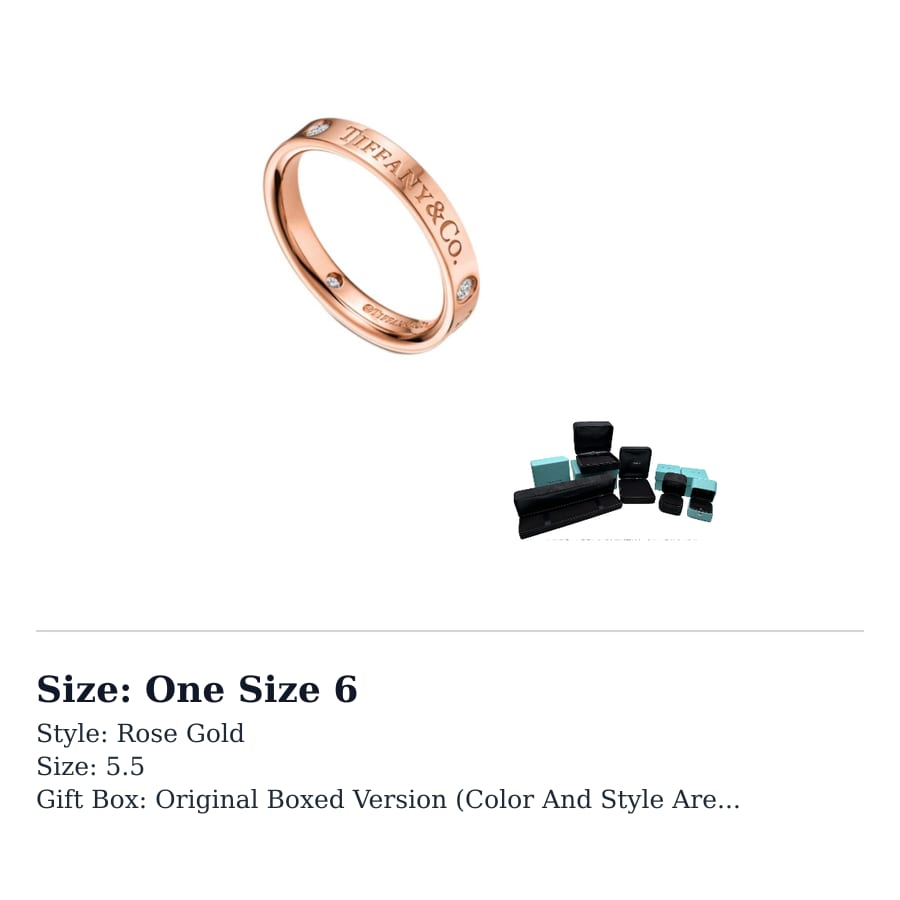 TIFFANY & CO. Return To Tiffany 18K Gold Rings Women's Rose Gold GRP05172