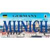 Vintage License Plates Decoration Signs Vintage Dubai Munich Madrid Moscow City Tags Metal Automotive Signs For Car Front