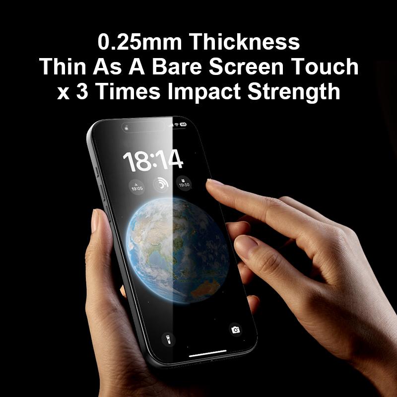 Premium Diamond HD 3D Privacy Tempered Glass Screen Protector Ultra Clear 9H Hardness Anti Scratch Anti Fingerprint Mobile Phone