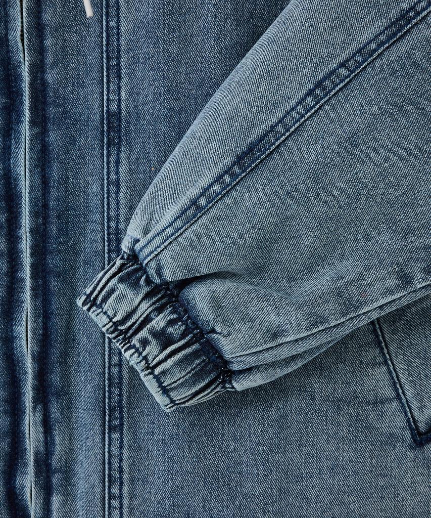Худи Stco Diems Cutout Denim на молнии, синее (негабаритный)_Ldjxa01Osl