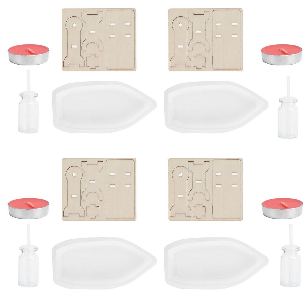 4 Set Steam Boat Science Kit Candle Powered DIY Physics Equipment Experiment Learning Toy