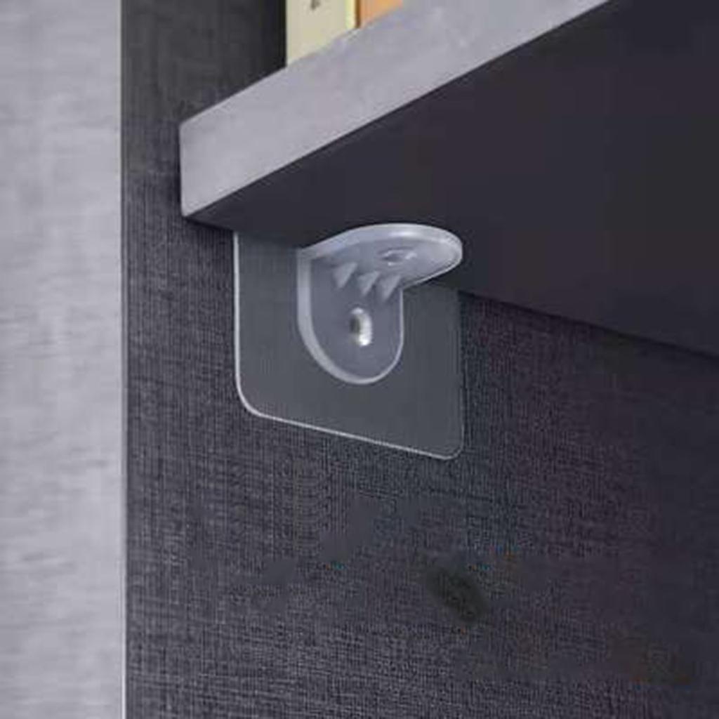 6/12 шт. Держатель-перегородка для гардероба, самоклеящийся без перфорации для опорной рамы полки