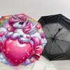 1PC Unicorn Heart Umbrella-8-Rib Reinforced Portable Folding Travel Suitable for All Seasons Outdoor Daily Use  -J0393