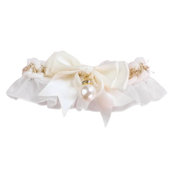 Показать уникальный шарм, привлекательный отличный дизайн с застежкой-лобстером, ошейник для домашних животных с бантом и подвеской из искусственного жемчуга в виде кошки