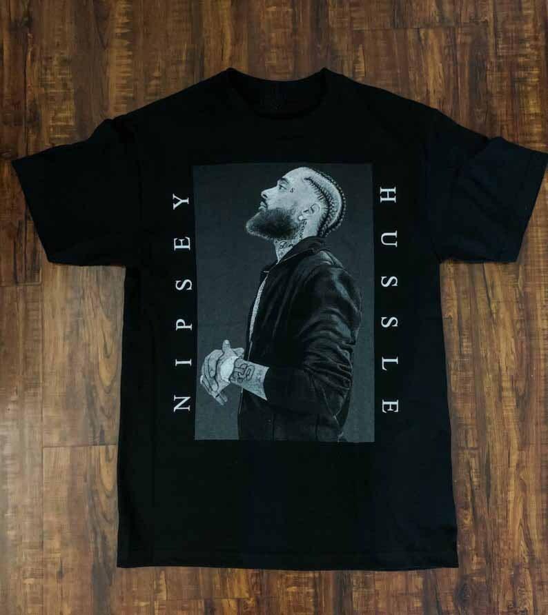 Vintage Nipsey Hussle Star Cotton Black S-234XL Unisex Shirt MM1412