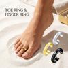 3Pcs Stainless Steel Toe Ring Adjustable Beach Foot Jewelry Classic Open Band Tail Ring  For Women