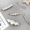 Women's Fashion Hairpin with Pearls Flowers Kids Girls Hair Clip Barrettes Hair Accessories