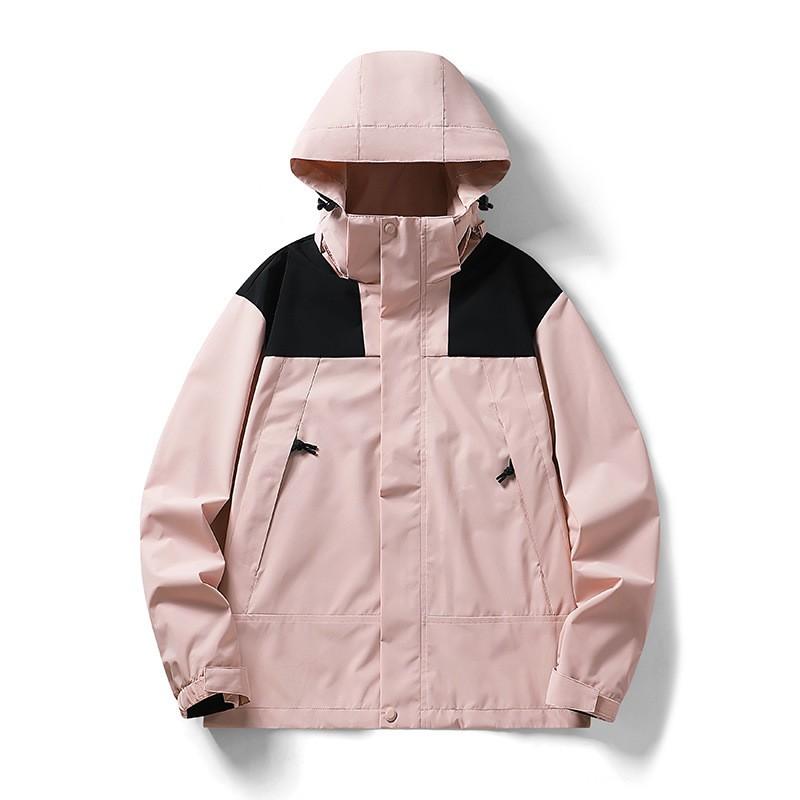 Men Women 3-in-1 Detachable Fleece-Lined Windproof Hiking Jacket Outdoor Adventure Winter