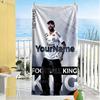 Psg Customizable Name Beach Towel Soft Durable Quick-Dry For Beach Bathroom Outdoor Swimming Pool Camping Picnic Yoga Diving Vacation Accessories