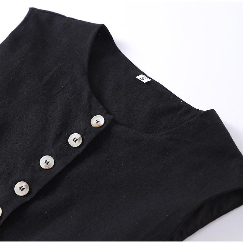 Женский черный жилет однобортный с круглым вырезом без рукавов тонкий тонкий пиджак на шнуровке топы блейзер жилет женский офисный длинный жилет