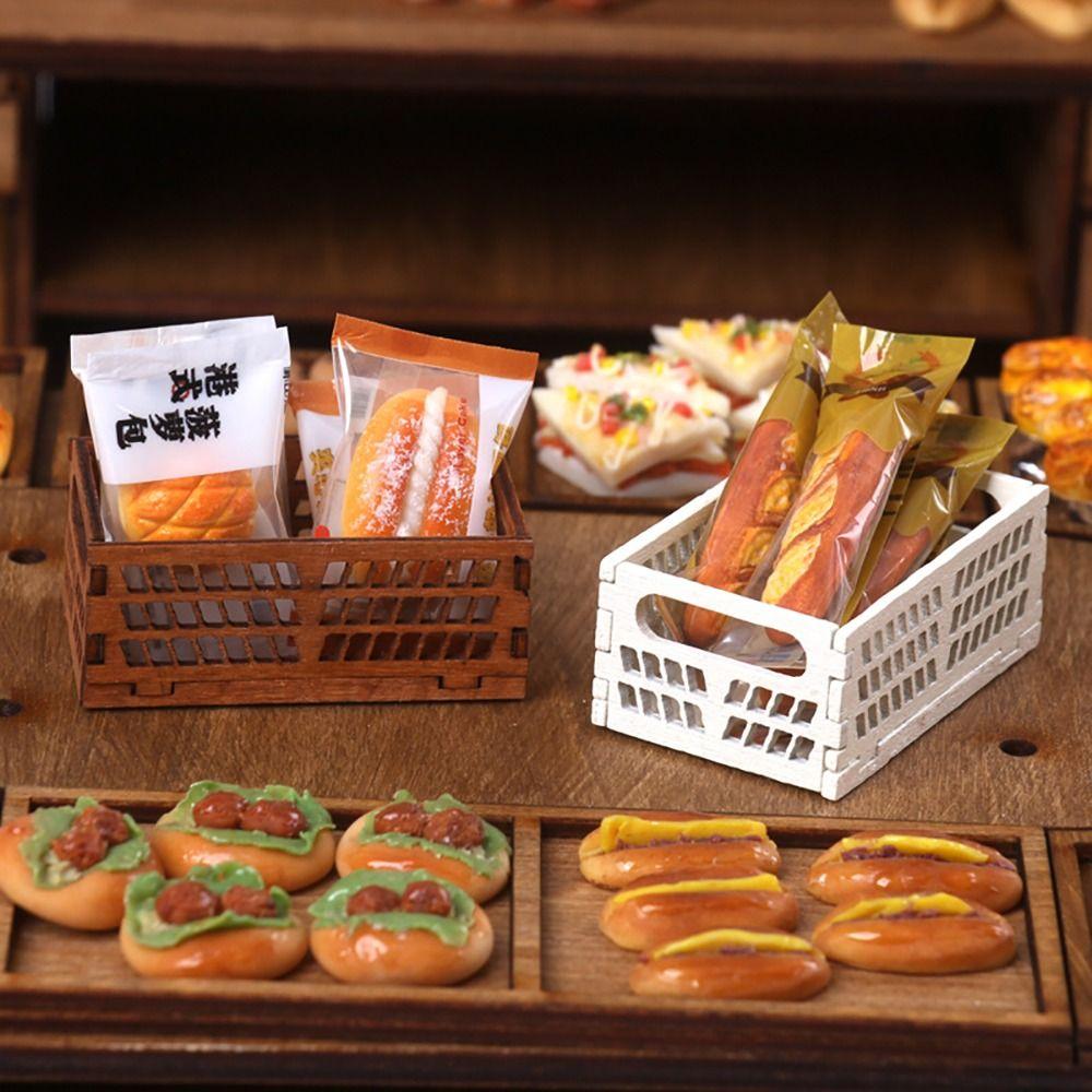 Doll House Furniture Dollhouse Storage Box Multicolor Flower Stand Dollhouse Decoration