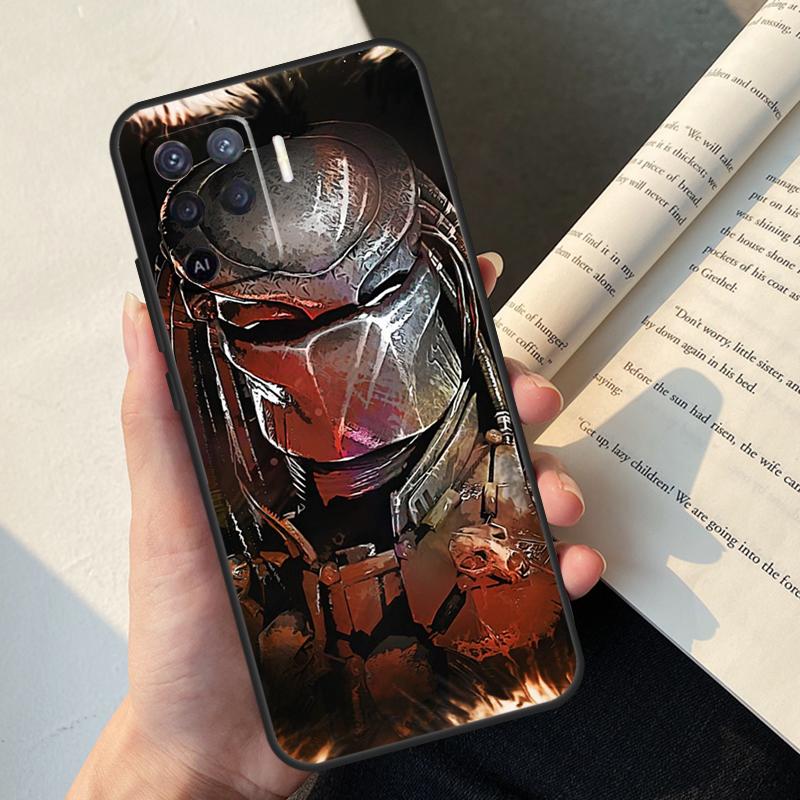 Чехол Alien Predator для Oppo A54 A74 A94 A17 A57 A77 A76 A16 A96 A18 A60 A80 A40 A38 A58 A78 A98 A15 A5 Pro