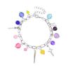 Huntrix Anime Bracelet, Zinc Alloy Cartoon Character Chain, Adjustable 19.5cm+5cm Length, 2025 Spring New Gift for Fans