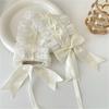 Subculture Lace Trim Hairband Anime Costume Hairband for Women Girl Party Headwrap Y2K Sweet Lace Bowknot Wide Headband
