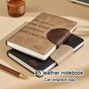 A5 Leather Buckle Business Notebook, Work Meeting Record Book, Subject Notebook, Thickened Student Diary, 128 Sheets 256 Pages