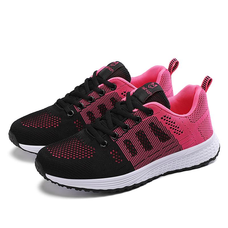 Весенне-осенняя женская летная женская обувь для бега, летняя дышащая повседневная спортивная женская обувь