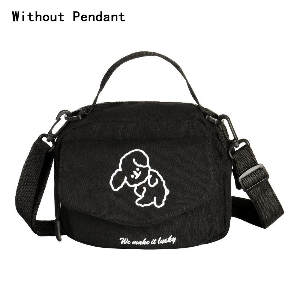 Сумка на плечо большой вместимости, милая холщовая сумка под мышкой в стиле Харадзюку, мультяшная сумочка, сумка через плечо, для женщин, для девушек