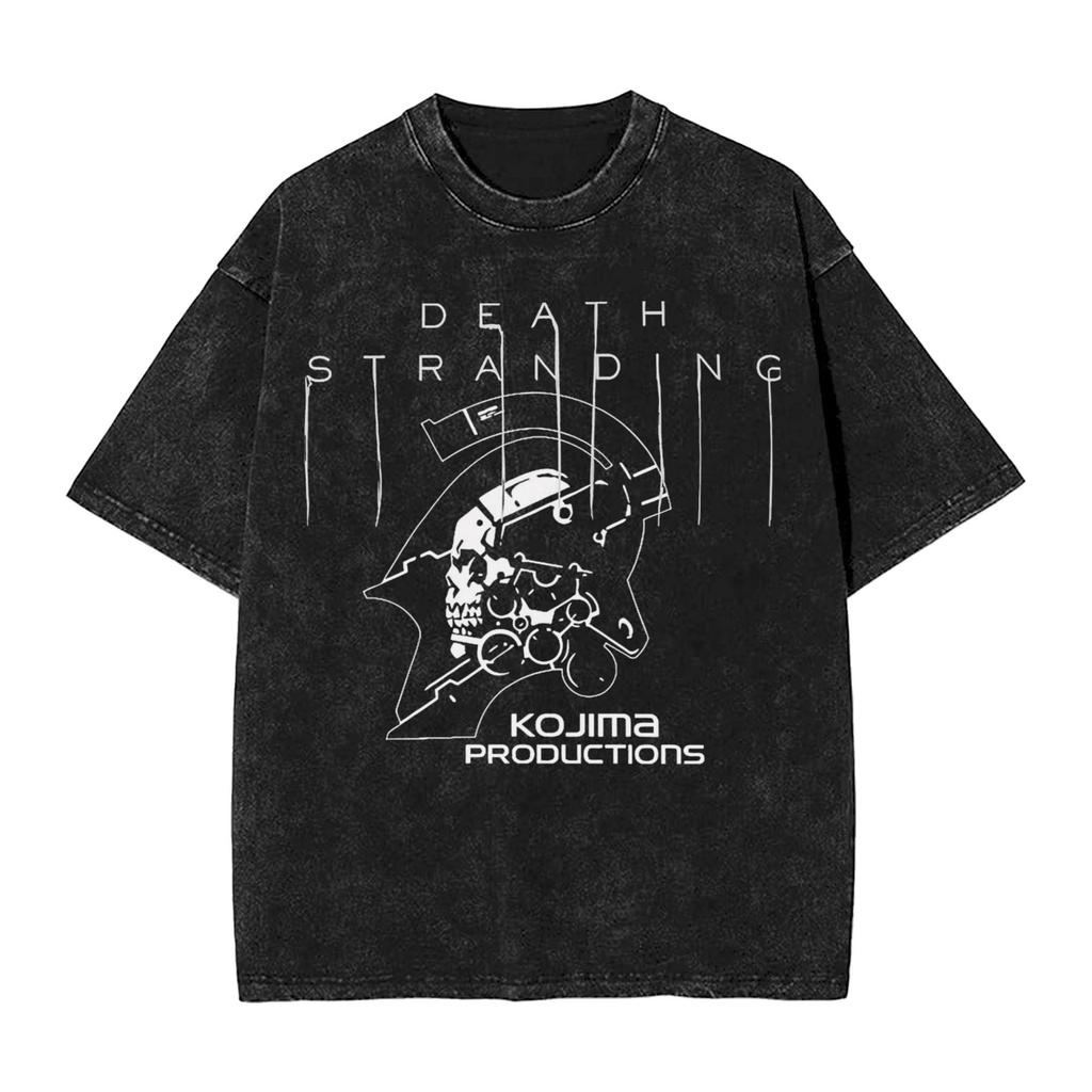 Death Stranding Keeping On Принтованная Футболка Харадзюку Хип-Хоп Стирка Футболки Мужская Женская Одежда Хлопок Короткий Рукав Футболки Топы