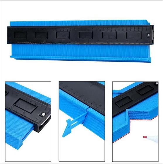 5/10 дюймов Многофункциональный контурный калибр для плитки, ламината, формирования кромок, измерительная линейка из АБС-пластика, Дубликатор контурного калибра