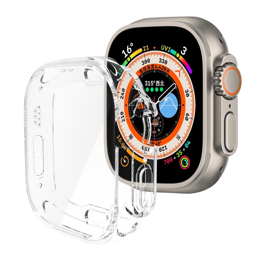 Для Apple Watch Series 8 Ultra/Pro 49 мм чехол для часов в комплекте Мягкая защитная пленка из ТПУ для iWatch 7 41/45 мм