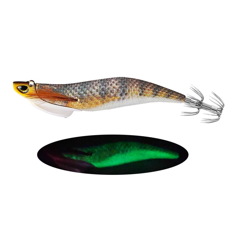 Oem 13cm 30g Luminous Fishing Hooks Shrimp Lures Squid Hook 5 Colors Shrimp Lure Octopus Fishing Hook With Lead Sinkers Baits