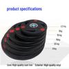 20kg Rubberized Barbell Weight Plate