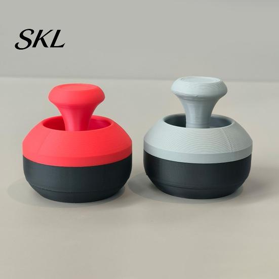 Decompression Toy 3D Printed Joystick Fidget Toy, Press & Rotate Thumb Stress Relief with Classroom Smooth Damping Action, Portable Desk for
