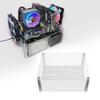OATIPHO PC Case, Open Frame, Acrylic Panel, MicroATX Compatible, Desktop, Workspace PC Frame, Rack, Space-Saving