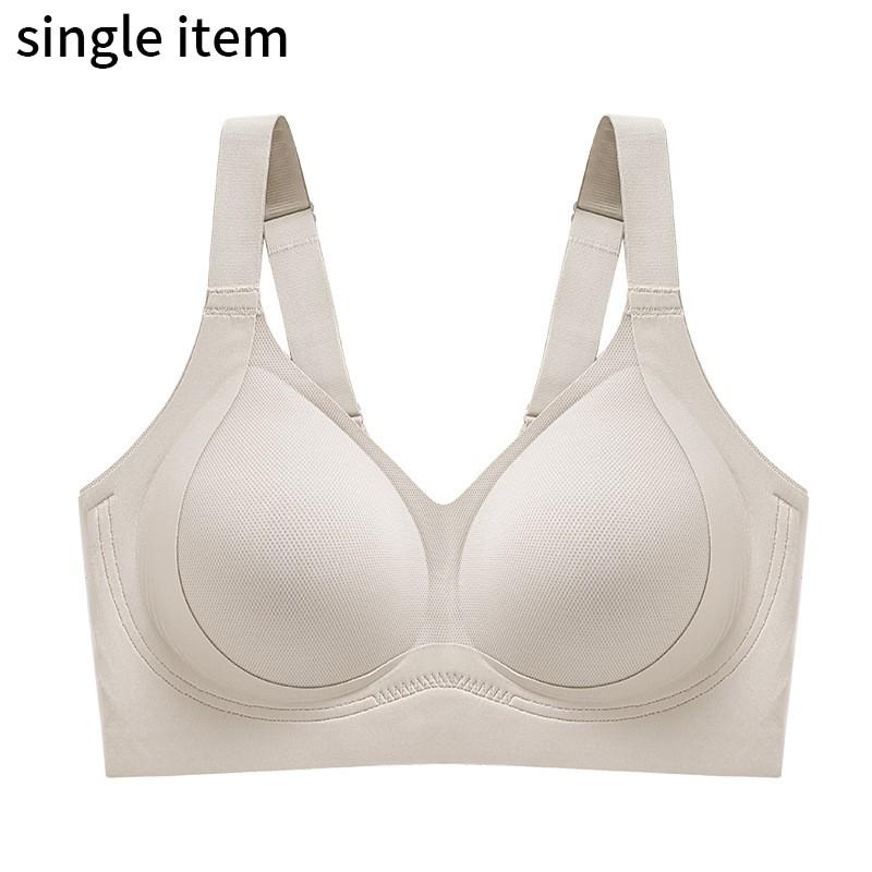 Plus Size Seamless Bra Women No Underwire Comfort Jelly Gel Full Cup Support
