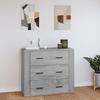 816582 vidaXL Buffet Sonoma Grey 80x33x70 Cm Engineered Wood