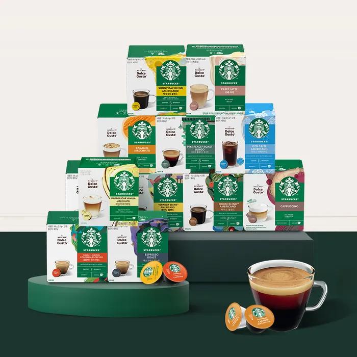 Starbucks Капсульный кофе 10 видов 12 капсул x 5 коробок от Dolce Gusto