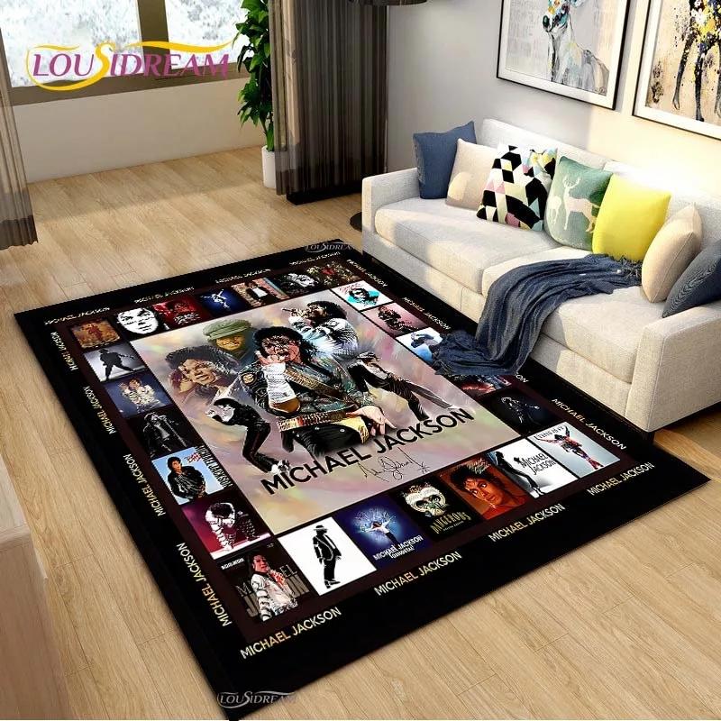Michael J-Jackson Carpet for Living Room Sofa Table Bedroom Rugs Home Kitchen Indoor Outdoor Non-slip Floor Mats Decor
