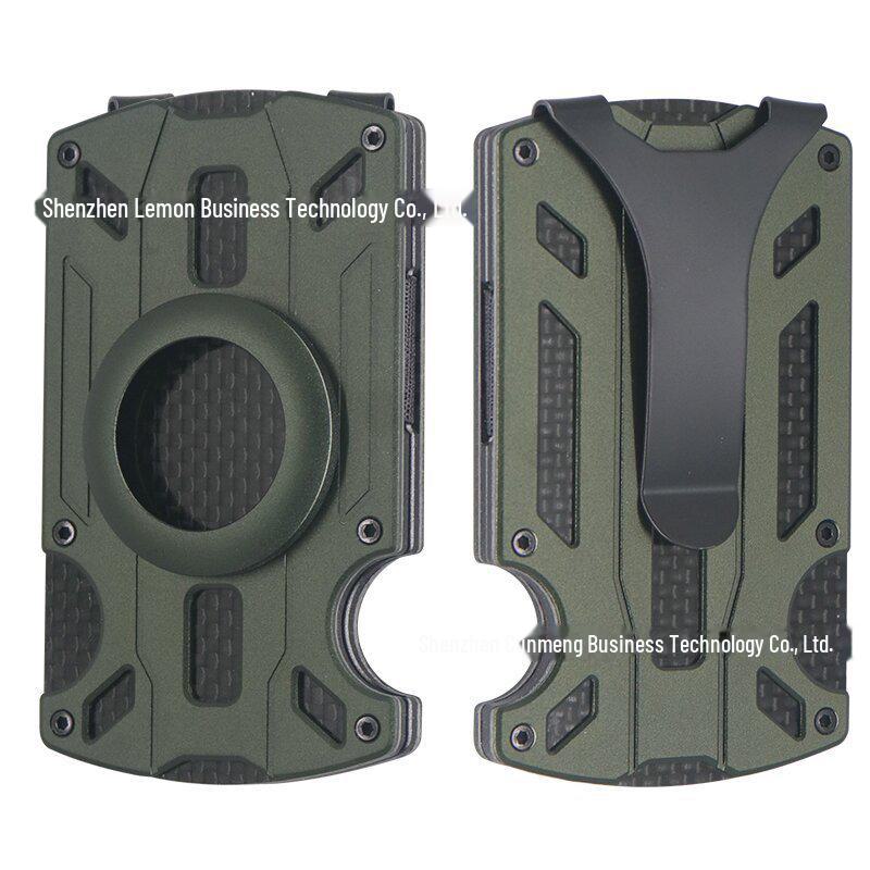 Ультратонкий держатель карт из алюминиевого сплава RFID с защитой от кражи и AirTag для мужчин