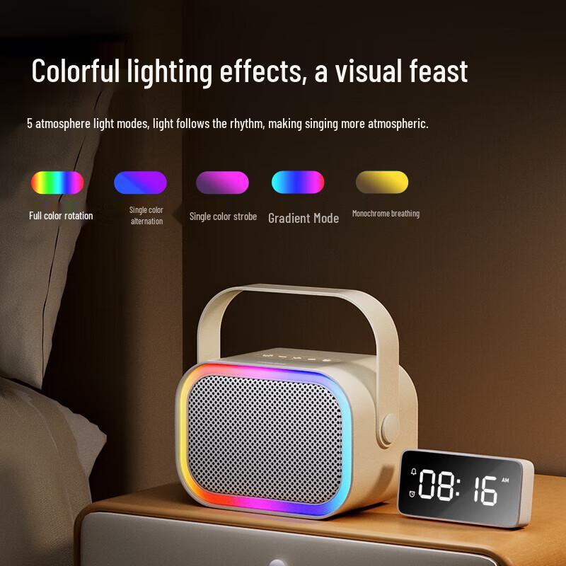 Philips Портативная Bluetooth-колонка для караоке с двумя микрофонами, штекер CN (адаптер в комплекте) (Китайская версия)