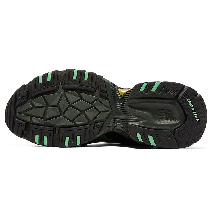 Skechers Stamina V2 Коллаборация One Piece На шнуровке Низкие папины кроссовки Цвет Зоро Мужская кроссовка 894034-BKMT