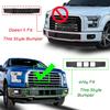 Front Bumper License Plate Bracket Mount Holder For 2015 2016 2017 Ford F150 F-150,Replacement For FL3Z17A385B (May Not Fully Fit Your Model. See Pic
