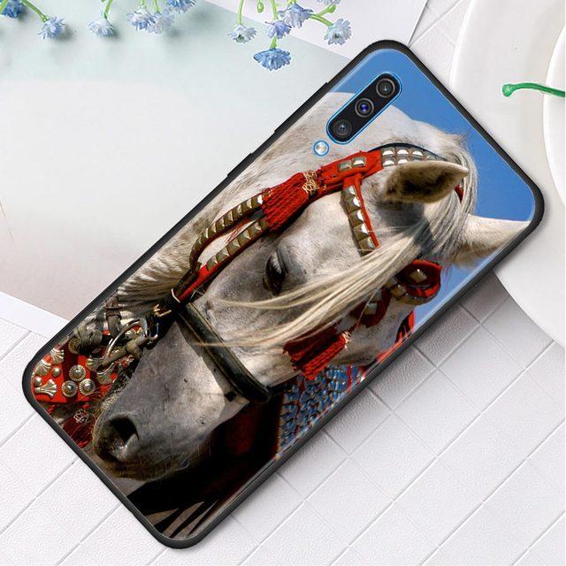 Силиконовый чехол для телефона Samsung Galaxy A50 A70 A10 A20e A30 A40 A20s A10s A10e A80 A90 A60 A30s, чехол с изображением бегущих лошадей