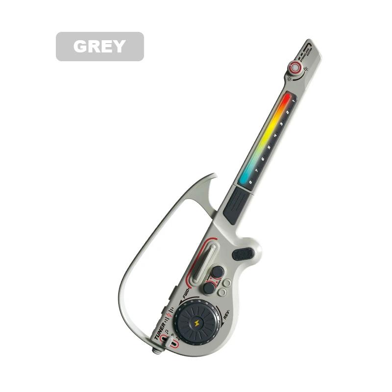 Dj Guitar With Lights Multi-Functional Electric Kids Musical Instrument String-Free Foldable Mobile Connection Kid Plaything Gifts