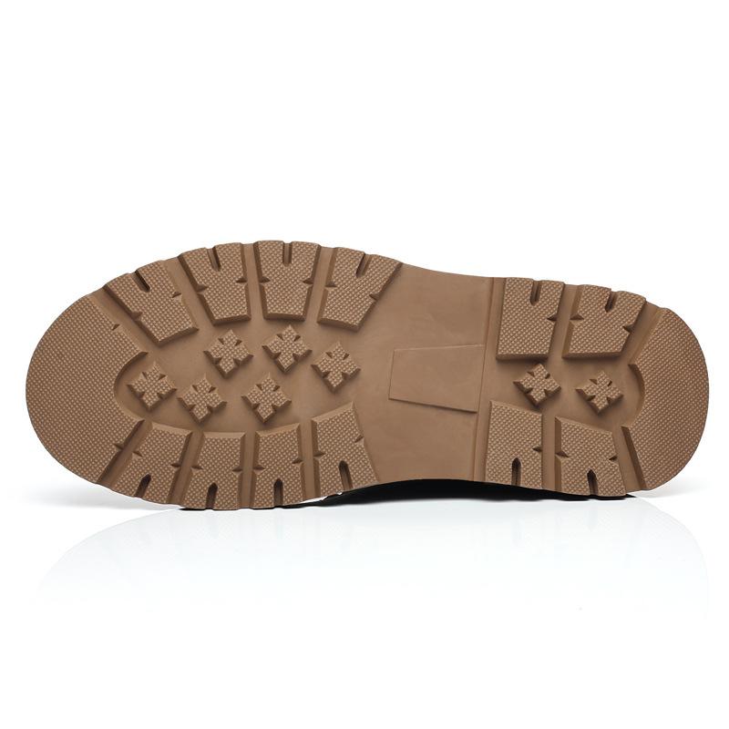 2024 осень и зима новые мужские деловые повседневные кожаные туфли мужские туфли на круглой подошве со шнуровкой на платформе мужские уличные модные туфли мужские 6668