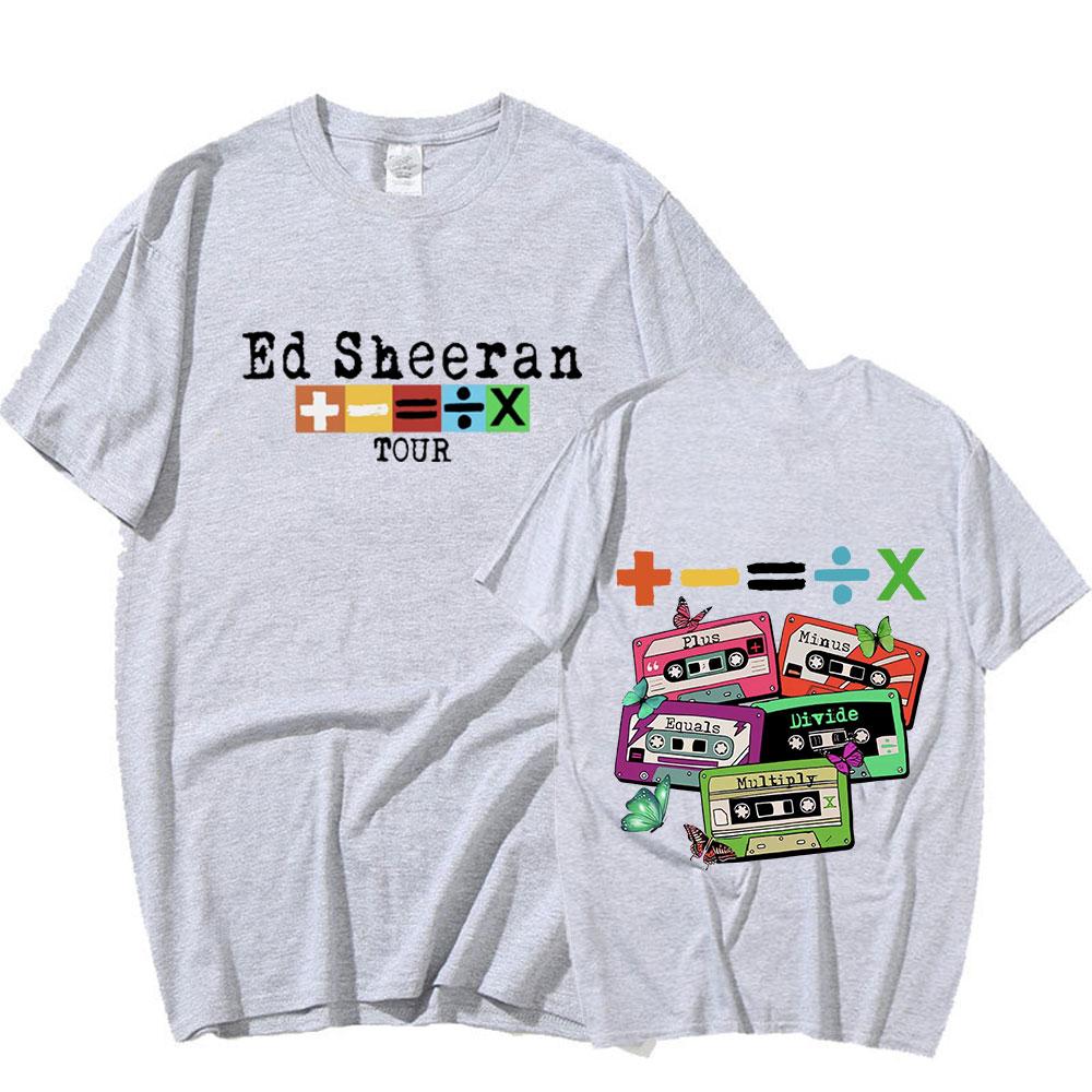 Ed Sheeran Concert Tour T Shirt Fans Gift 100% Polyester Casual Short Sleeve T-shirt Men Women Vintage Harajuku Tee Shirt Clothing