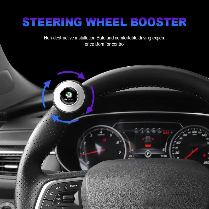 Universal Car Steering Wheel Booster Ball Labor Saving Turning Car Styling for Skoda SCALA Superb Octavia 2 3 A4 A5 Fabia Kamiq Kapoq Kodiaq Rapid