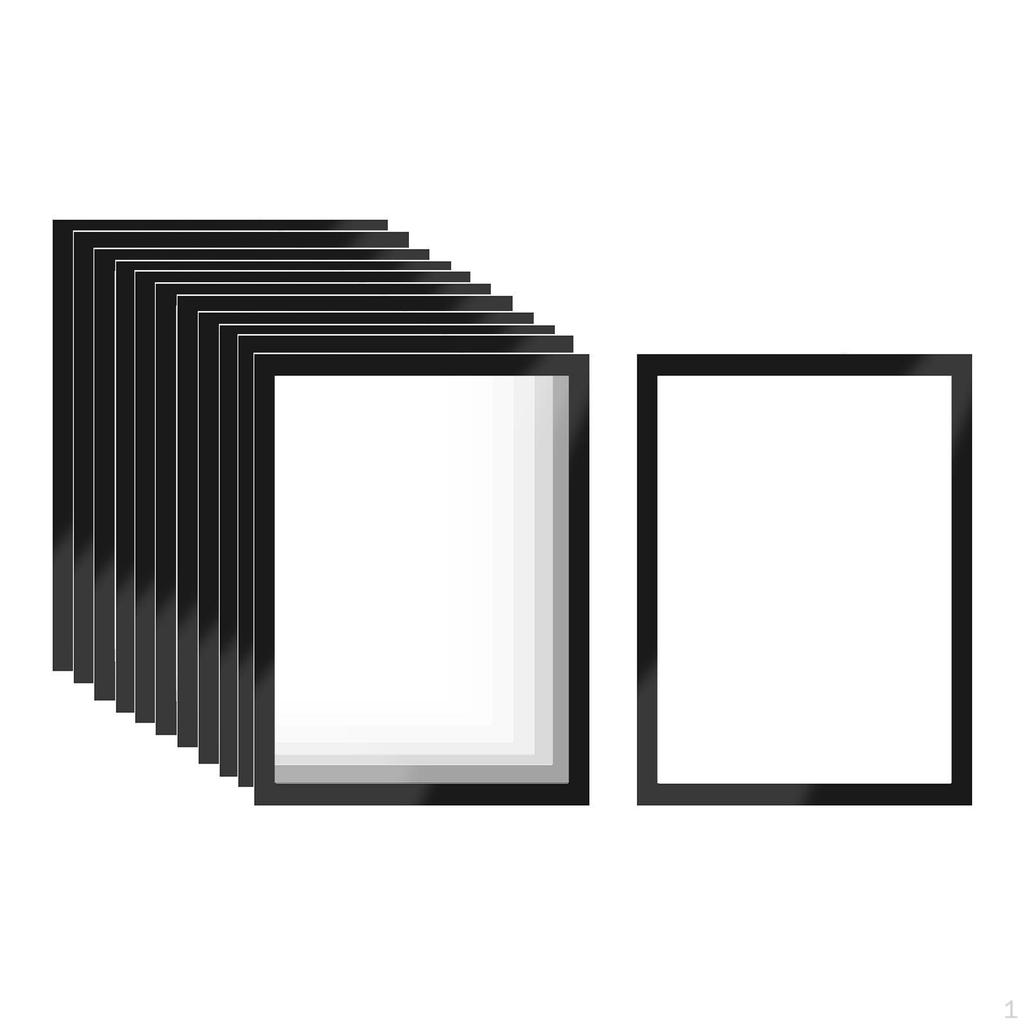 12 Pieces Sign Holder Document Border Display Frame Information for Whiteboard Home
