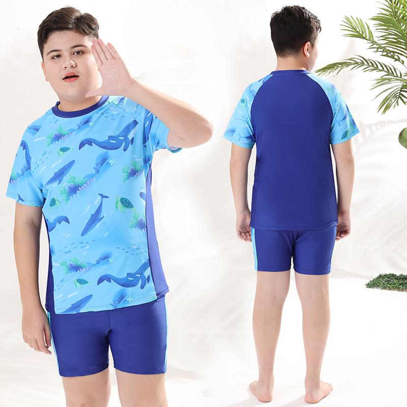 Комплект летнего купальника для мальчиков 2025: Стильные раздельные купальники и плавки для подростков и детей