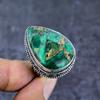 Натуральный медно-зеленый турмалин 925 пробы стерлингового серебра Кольцо Размер 8.5 ET-4807