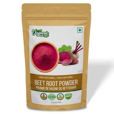 Органический порошок органической свеклы Zing - Сертифицирован USDA Organic / Веганский / Без консервантов / Продукт Индии - 227 г Пакет с возможностью повторного запечатывания