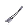 2-в-1 USB-C на 3,5 мм Адаптер для наушников и зарядки PD 60 Вт Кабель для быстрой зарядки Адаптер с разъемом Aux для мобильного телефона Pad